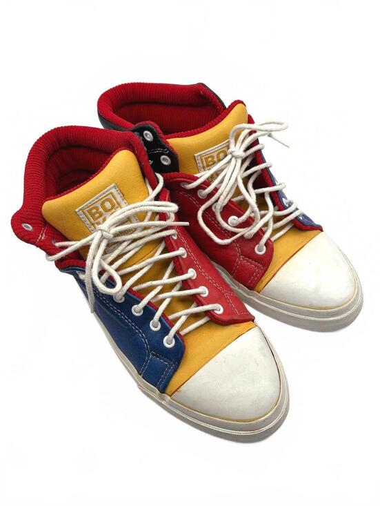 Reebok Shoes - Rare 90's Reebok BOKS Classic Color Block High Top Sneakers Skater Retro Vintage